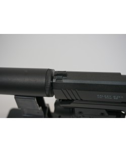 Страйкбольный пистолет Galaxy G.25A (Colt 1911 Rail) с ЛЦУ и глушителем