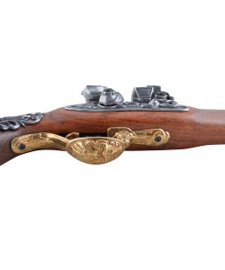 Макет пистолет кремневый, латунь (Англия, XVIII век) DE-1196-L