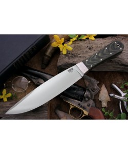 Нож Bark River Bravo1 3VR Black & Green Linen Matte