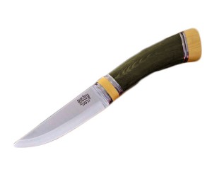 Нож Bark River Scandi Green Linen Micarta Ivory