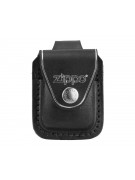 Чехол для зажигалки Zippo LPLBK из кожи, с петлей, черный