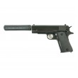 Страйкбольный пистолет Shantou Super Force G.18.6 (Colt 1911, с глушителем) - фото № 1