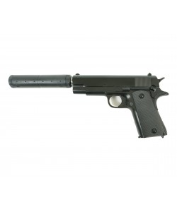 Страйкбольный пистолет Shantou Super Force G.18.6 (Colt 1911, с глушителем)