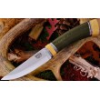 Нож Bark River Scandi Green Linen Micarta Ivory - фото № 2