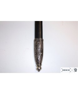 Меч Ричарда Львиное Сердце, в черных ножнах, никель (XII век) DE-4125-NQ