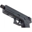 Страйкбольный пистолет KJW KP-18 Glock G18 TBC CO₂ Black, удлин. ствол - фото № 6