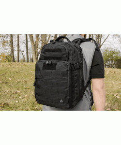 Рюкзак тактический UTG 1-Day Black, внешние карманы, 43x28x19 см (PVC-P124B)