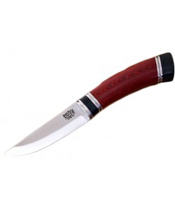 Нож Bark River Scandi Maroon Linen Micarta Black Paper