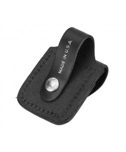Чехол для зажигалки Zippo LPLBK из кожи, с петлей, черный