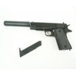 Страйкбольный пистолет Shantou Super Force G.18.6 (Colt 1911, с глушителем) - фото № 3