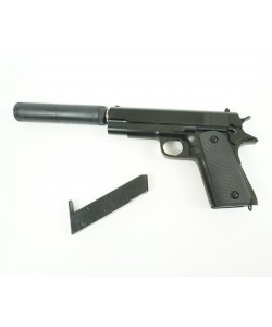 Страйкбольный пистолет Shantou Super Force G.18.6 (Colt 1911, с глушителем)