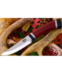 Нож Bark River Scandi Maroon Linen Micarta Black Paper