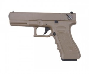 Страйкбольный пистолет Cyma Glock 18C AEP Tan (CM.030TN)