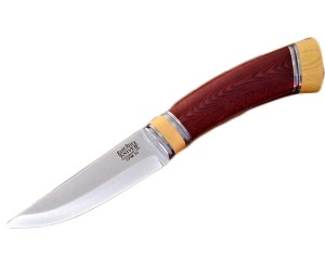 Нож Bark River Scandi Maroon Linen Micarta Ivory