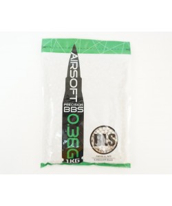 Шары для страйкбола BLS 0,36 г, 2700 штук (1 кг, белые) 1KG-P36