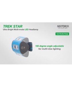 Налобный фонарь NexTORCH TREK-STAR, 220 лм белый+ 2 лм красный, 5 режимов