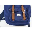 Рюкзак Herschel Little America Backpack 17L, синий с коричневыми пряжками - фото № 3