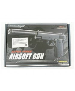 Страйкбольный пистолет Shantou Super Force G.18.6 (Colt 1911, с глушителем)