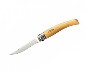Нож складной филейный Opinel Slim №08, клинок 8 см, рукоять - бук