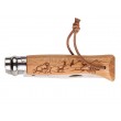Нож складной Opinel Tradition Animalia №08, 8,5 см, рукоять дуб, рис. гора - фото № 2