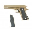 Страйкбольный пистолет Galaxy G.13D (Colt 1911) песочный - фото № 4