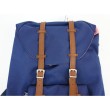 Рюкзак Herschel Little America Backpack 17L, синий с коричневыми пряжками - фото № 4