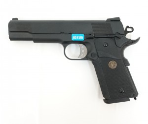 Страйкбольный пистолет WE Colt M1911A1 M.E.U. Black (WE-E008A-BK)