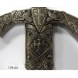 Меч рыцаря Тамплиера в черных ножнах, черный металл (XII век) DE-4163-N - фото № 6