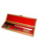 Набор для чистки MegaLine в дерев. кейсе, алюм. шомпол, 3 ерша, 410 к.