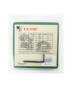 Кольца 30 мм Patriot, быстросъемные на Weaver (флажковые, стальные, низкие, 2 винта)