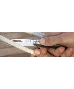 Нож складной Opinel Specialists Outdoor №08, 8,5 см, рукоять пластик, свисток, зеленый