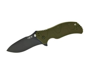 Нож полуавтоматический Zero Tolerance SpeedSafe Green Aluminum Handle K0350GRN
