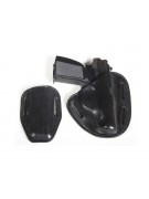 Кобура поясная Vektor открытая, с чехлом под магазин для ПМ (14-20)