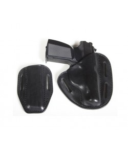 Кобура поясная Vektor открытая, с чехлом под магазин для ПМ (14-20)