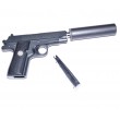 Страйкбольный пистолет Galaxy G.2A (Browning mini) с глушителем - фото № 8