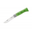 Нож складной Opinel Tradition TourDeFrance №08, 8,5 см, нерж. сталь, граб, зеленый - фото № 1