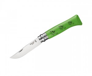 Нож складной Opinel Tradition TourDeFrance №08, 8,5 см, нерж. сталь, граб, зеленый