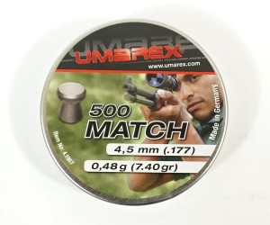 Пули Umarex Match Pro 4,5 мм, 0,48 грамм, 500 штук