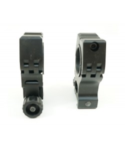 Кольца 25/30 мм Patriot BH-RS35 на Weaver (универсальные, с уровнем, H=18 мм)