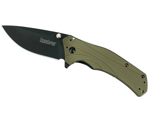 Нож полуавтоматический Kershaw Knockout Olive-and-Black K1870OLBLK