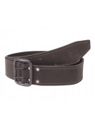 Кожаный ремень Hiter 45 мм, черный, хром матированный