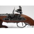 Макет пистолет кремневый леворукий, сталь (Индия, XVIII век) DE-1296-G - фото № 3