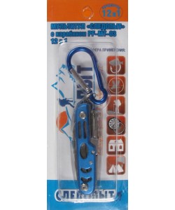 Мультитул «Следопыт» MT-03 с карабином, 12 предметов