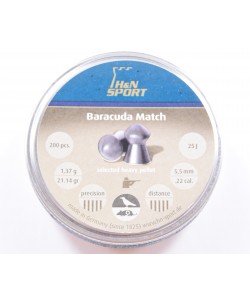 Пули для пневматики H&N Baracuda Match 5,5 мм, 1,37 г (200 штук)