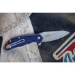 Нож складной Steel Will F25-13 Modus (синяя рукоять) - фото № 3