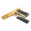 Страйкбольный пистолет Galaxy G.13GD (Colt 1911) золотистый - фото № 7