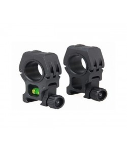 Кольца 25/30 мм Patriot BH-RS35 на Weaver (универсальные, с уровнем, H=18 мм)