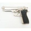 Макет пистолет Беретта 92F, калибр 9 мм, никель (Италия, 1975 г.) DE-1254-NQ - фото № 4