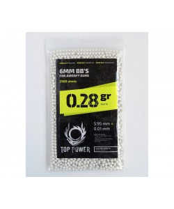 Шары для страйкбола Top Power Precision BB 0,28 г, 2900 штук (H528)