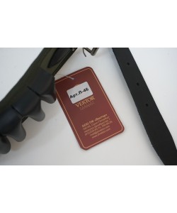 Патронташ Vektor открытый капроновый с газырями и ремнем, нат. кожа (П-46)